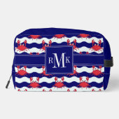 Happy Crabs Pattern Toilettasje (Achterkant)