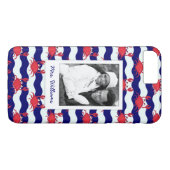 Happy Crabs Pattern | Uw foto en naam Case-Mate iPhone Case (Achterkant (Horizontaal))