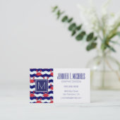 Happy Crabs Pattern Visitekaartje (Staand voorkant)