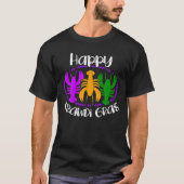 Happy Crawdi Gras Crayfish Lobster Mardi T-shirt (Voorkant)