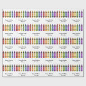 Happy Crayons Cadeaupapier (Vlak)