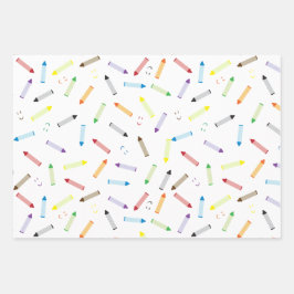 Happy Crayons Inpakpapier Vel