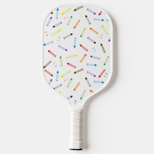 Happy Crayons Pickleball Paddle (Achterkant)
