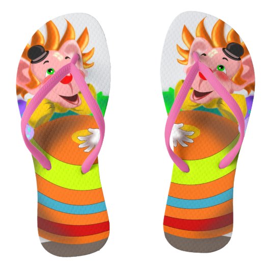 Happy Crazy Clown Teenslippers (Voetbed)
