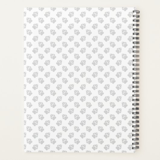 Happy Cream Golden Retriever met poten en tekst Planner (Achterkant)