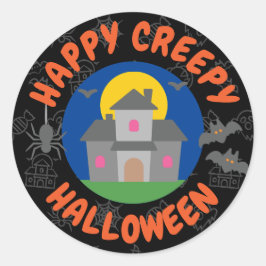 Happy creepy Halloween - Kinder Ronde Sticker