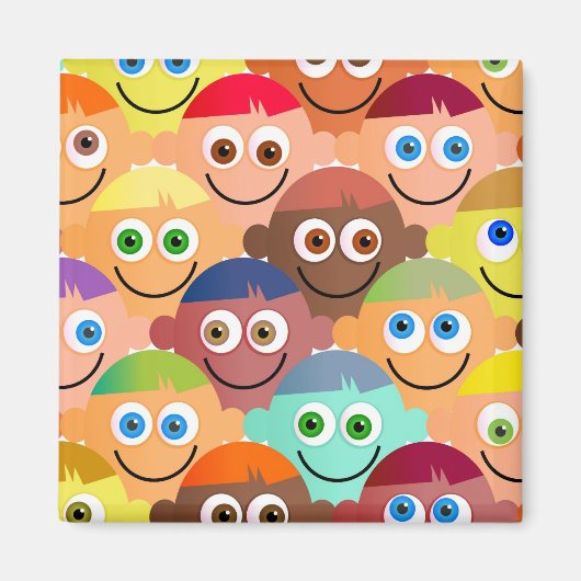 Happy Crowd Magneet (Voorkant)