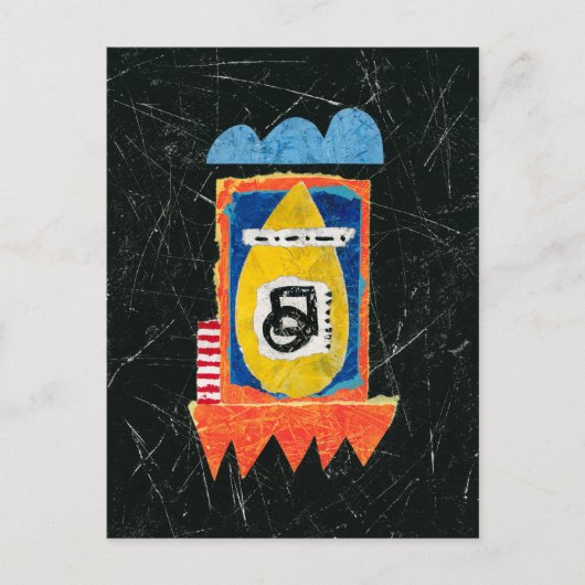 Happy Cry Briefkaart - Abstracte kunst (Voorkant)