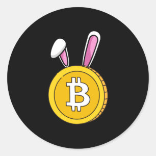 Happy crypto Pasen Ronde Sticker