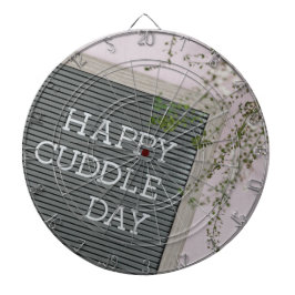 Happy Cuddle Day (Warm Hugs en Loving Snuggles) Dartbord