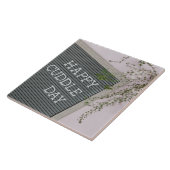 Happy Cuddle Day (Warm Hugs en Loving Snuggles) Tegeltje (Zijkant)