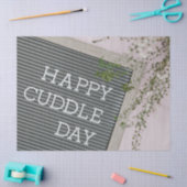 Happy Cuddle Day (Warm Hugs en Loving Snuggles) Tissuepapier (Craft)