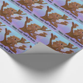 Happy Cudly Koala Birthday Cadeaupapier (Hoek)
