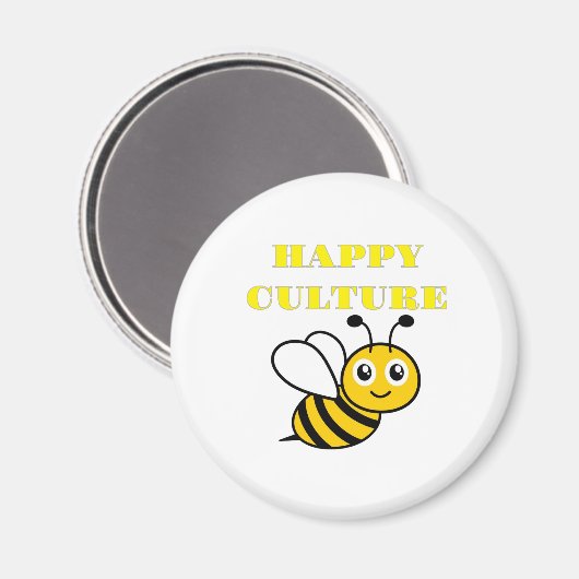 happy culture magneet (Voorkant / Achterkant)
