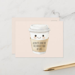 Happy Cup Kijk Naar De Zonnige Kant Briefkaart