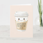 Happy Cup Kijk Naar De Zonnige Kant Kaart (Voorkant)