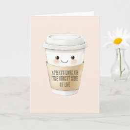 Happy Cup Kijk Naar De Zonnige Kant Kaart