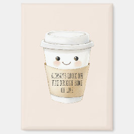 Happy Cup Kijk Naar De Zonnige Kant Magneet