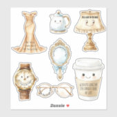 Happy Cup Kijk Naar De Zonnige Kant Sticker (Vel)