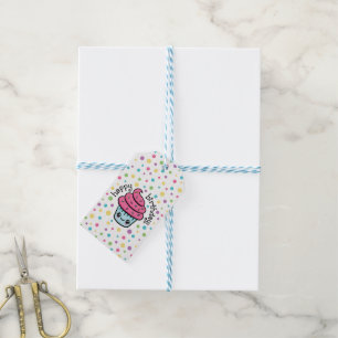 Happy Cupcake cadeau-labels Cadeaulabel