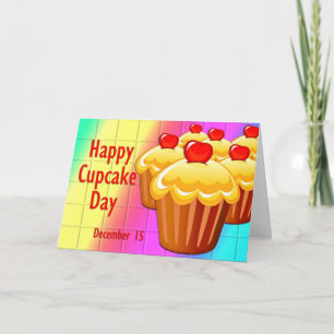 Happy Cupcake Day 15 december Kaart