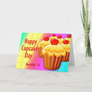 Happy Cupcake Day 15 december Kaart
