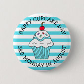 Happy Cupcake Day August Food Holiday Ronde Button 5,7 Cm (Voorkant)