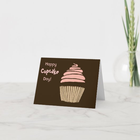 Happy Cupcake Day Birthday-kaart Kaart (Voorkant)