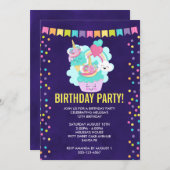 Happy Cupcake en Ice Cream Birthday Party (Voorkant / Achterkant)