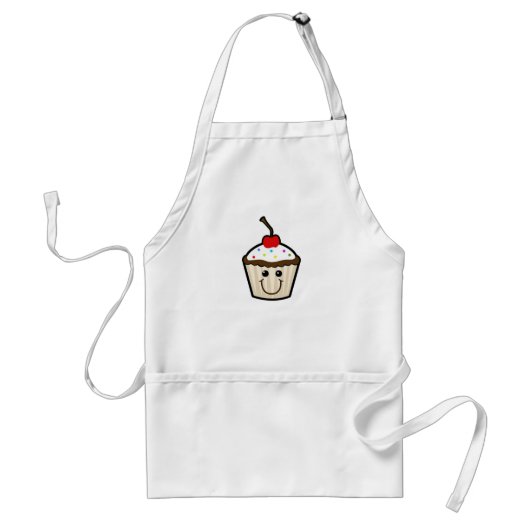 Happy Cupcake Standaard Schort (Voorkant)
