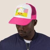 Happy Cupcake Trucker Pet (In situ)