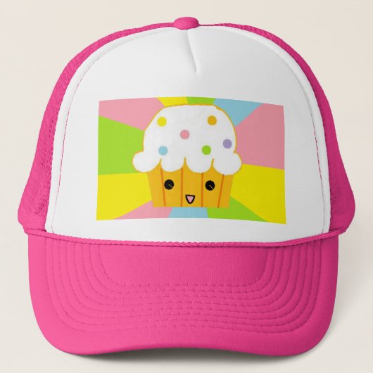 Happy Cupcake Trucker Pet (Voorkant)