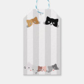 Happy Curious Kittens Cadeaulabel (Voorkant)