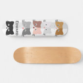 Happy Curious Kittens Persoonlijk Skateboard (Horizontaal)