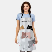 Happy Curious Kittens Schort (Gedragen)