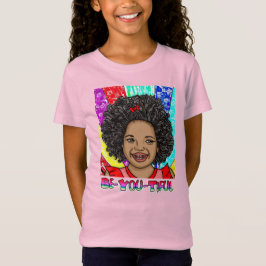 Happy Curls | Digitale kunst | Afrikaans-Amerikaan T-shirt