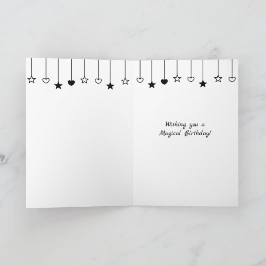 Happy Curls | Digitale kunst | Fijne verjaardag Kaart (Binnen)