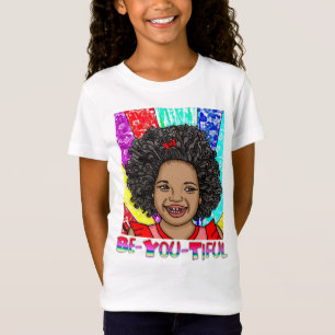 Happy Curls   Digitale kunst   Wees je bewust T-shirt