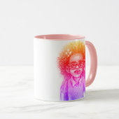 Happy Curls Meisje Koffie Mok (Voorkant rechts)