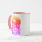 Happy Curls Meisje Koffie Mok (Voorkant links)