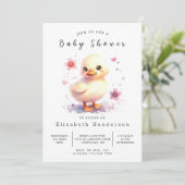 Happy Custom Duck Baby shower Kaart (Staand voorkant)