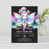 Happy Custom Fairy Birthday Kaart (Staand voorkant)