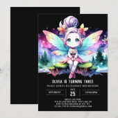 Happy Custom Fairy Birthday Kaart (Voorkant / Achterkant)