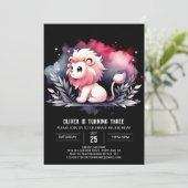 Happy Custom Lion Verjaardag Kaart (Staand voorkant)