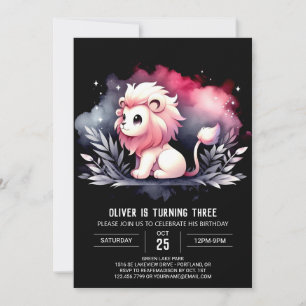 Happy Custom Lion Verjaardag Kaart