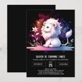 Happy Custom Lion Verjaardag Kaart (Voorkant / Achterkant)