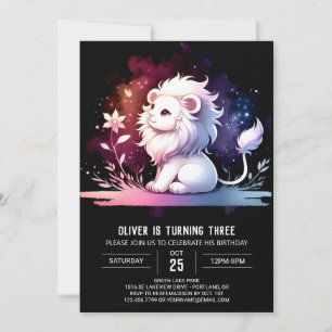 Happy Custom Lion Verjaardag Kaart