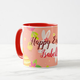 Happy Customize Easter Chicken and Rabbit Mok