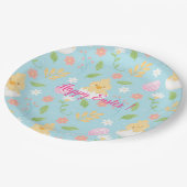 Happy Customize Easter Chicken Papieren Bordje (Gekanteld)