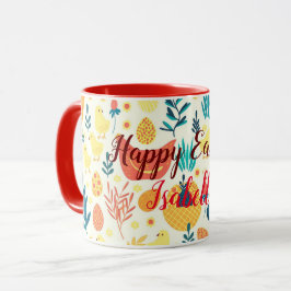 Happy Customize Easter Cute  Chicken Mok